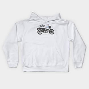 Ride 100 white blue Kids Hoodie